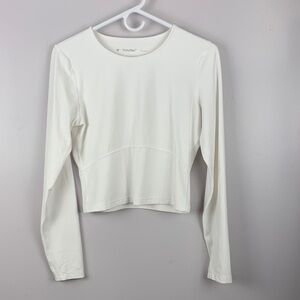 TriAction Chic White Long Sleeve Blouse large